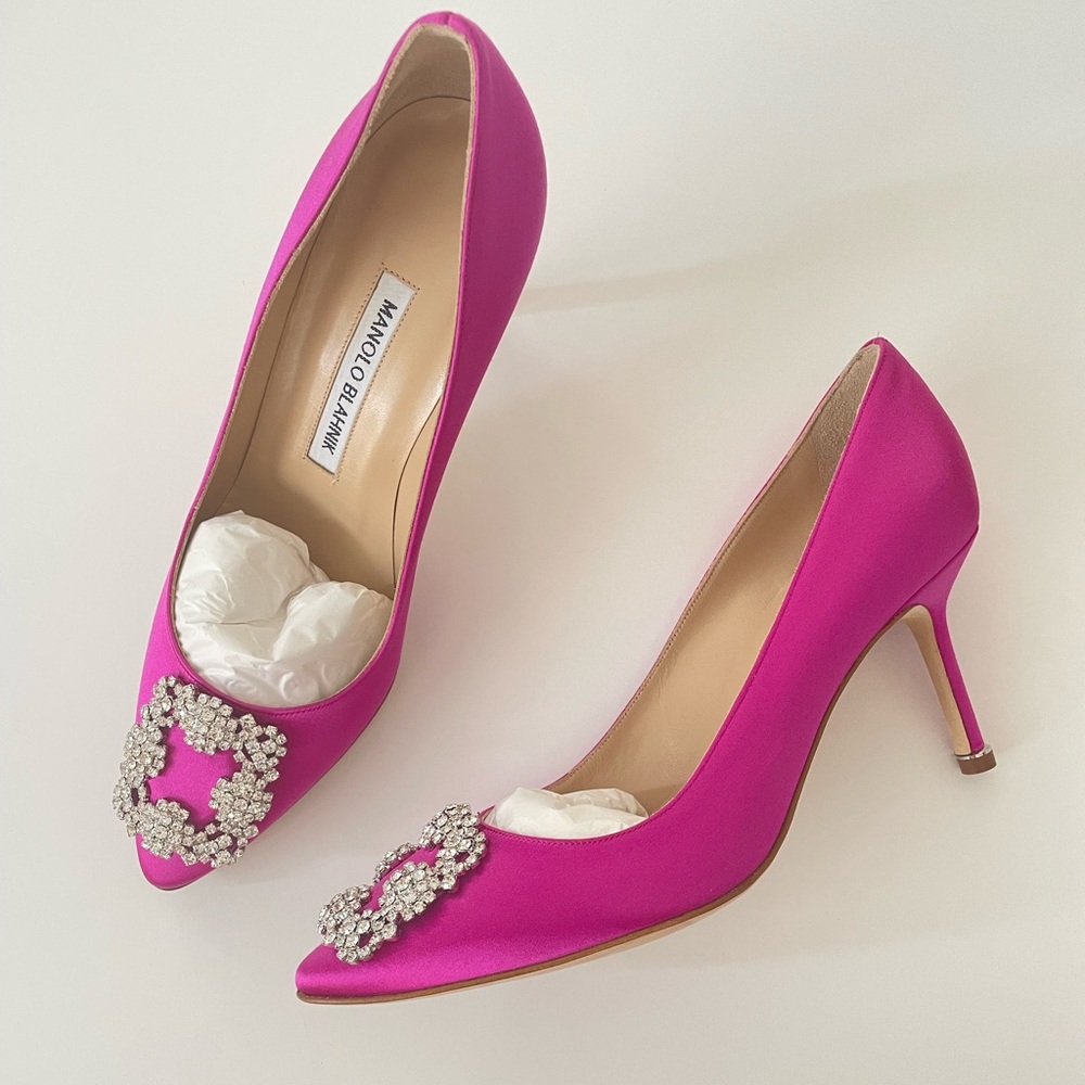 NEW Manolo Blahnik Hangisi Heels